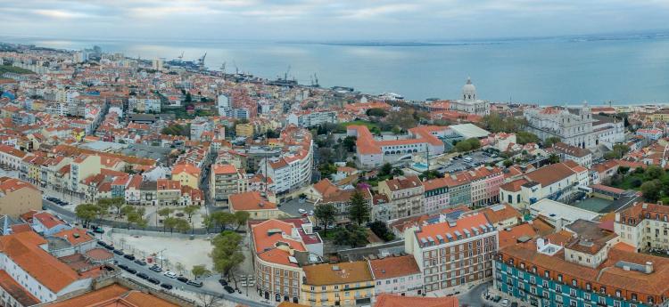 Blick aufs Pantheon Lissabon